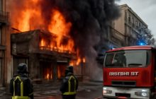 Porta Napoli in fiamme: il Palazzo sotto il Vesuvio e la solita politica degli annunci