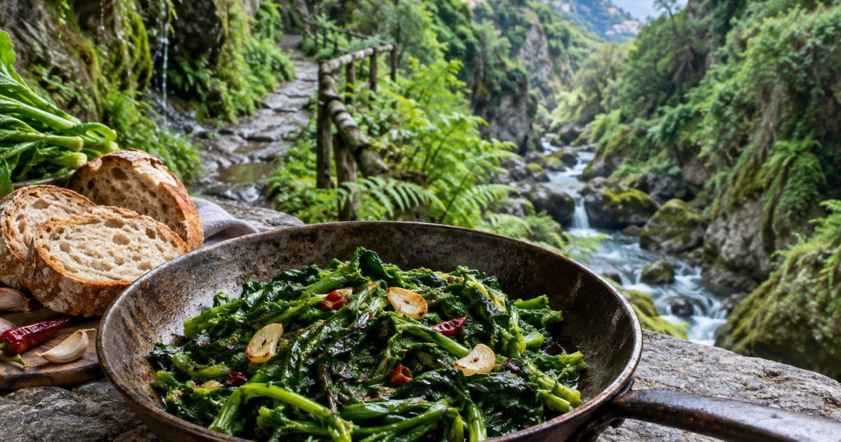 Valle delle Ferriere come palcoscenico: friarielli in padella, viaggio tra sapori autentici della Campania
