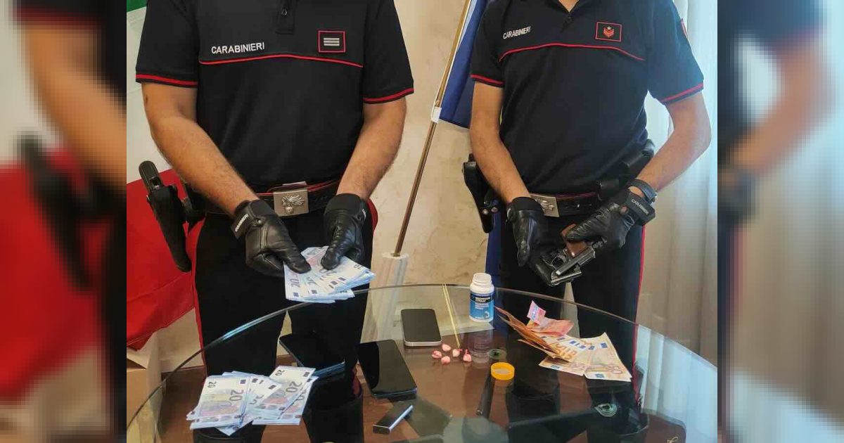 Caserta: pistola, droga e banconote false in due strutture ricettive; tre maggiorenni arrestati e un minorenne denunciato