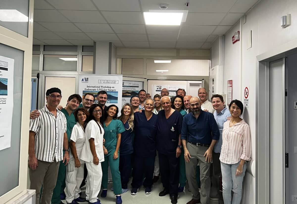 Napoli: due sale operatorie in diretta per lo 18° workshop internazionale di otologia endoscopica