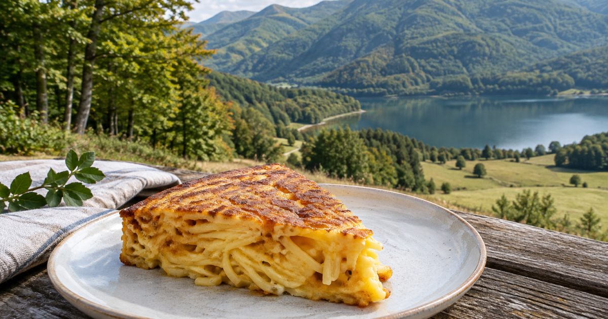 Frittata di pasta a Laceno: una sosta conviviale tra lago, faggete e Picentini