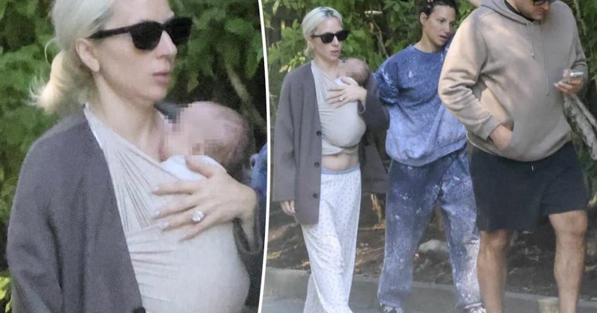 Lady Gaga e Michael Polansky: passeggiata di famiglia con il neonato, la coppia sorprende tutti!
