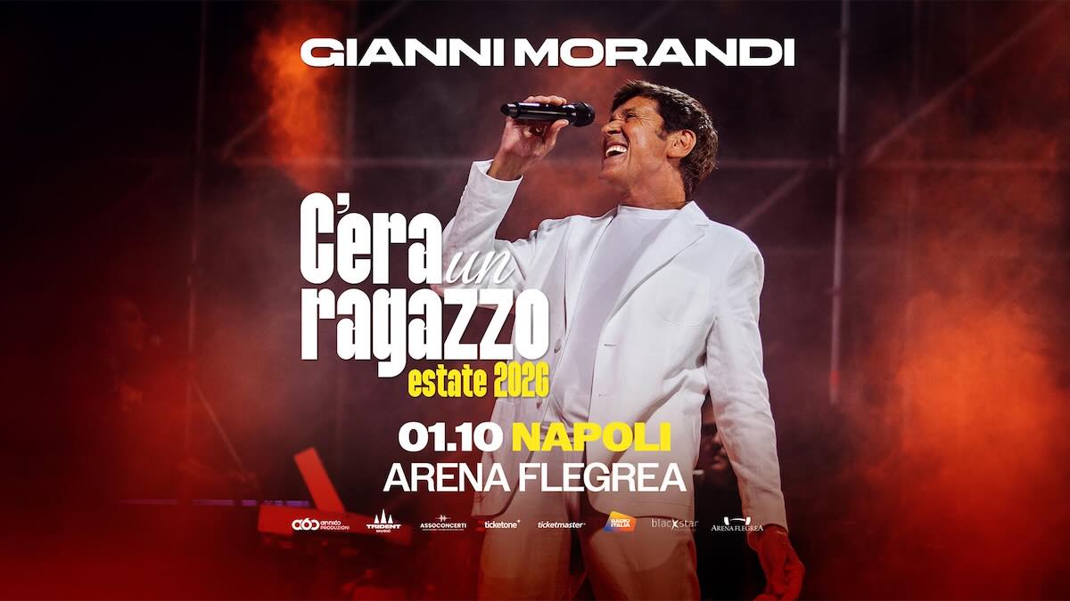 Napoli all’Arena Flegrea: Morandi celebra i 60 anni di C’era un ragazzo con la superband del Maestro Luca Colombo