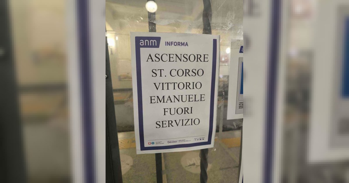 Napoli: ascensore della Funicolare Centrale fermo da luglio, Borrelli chiede chiarezza sull’accessibilità