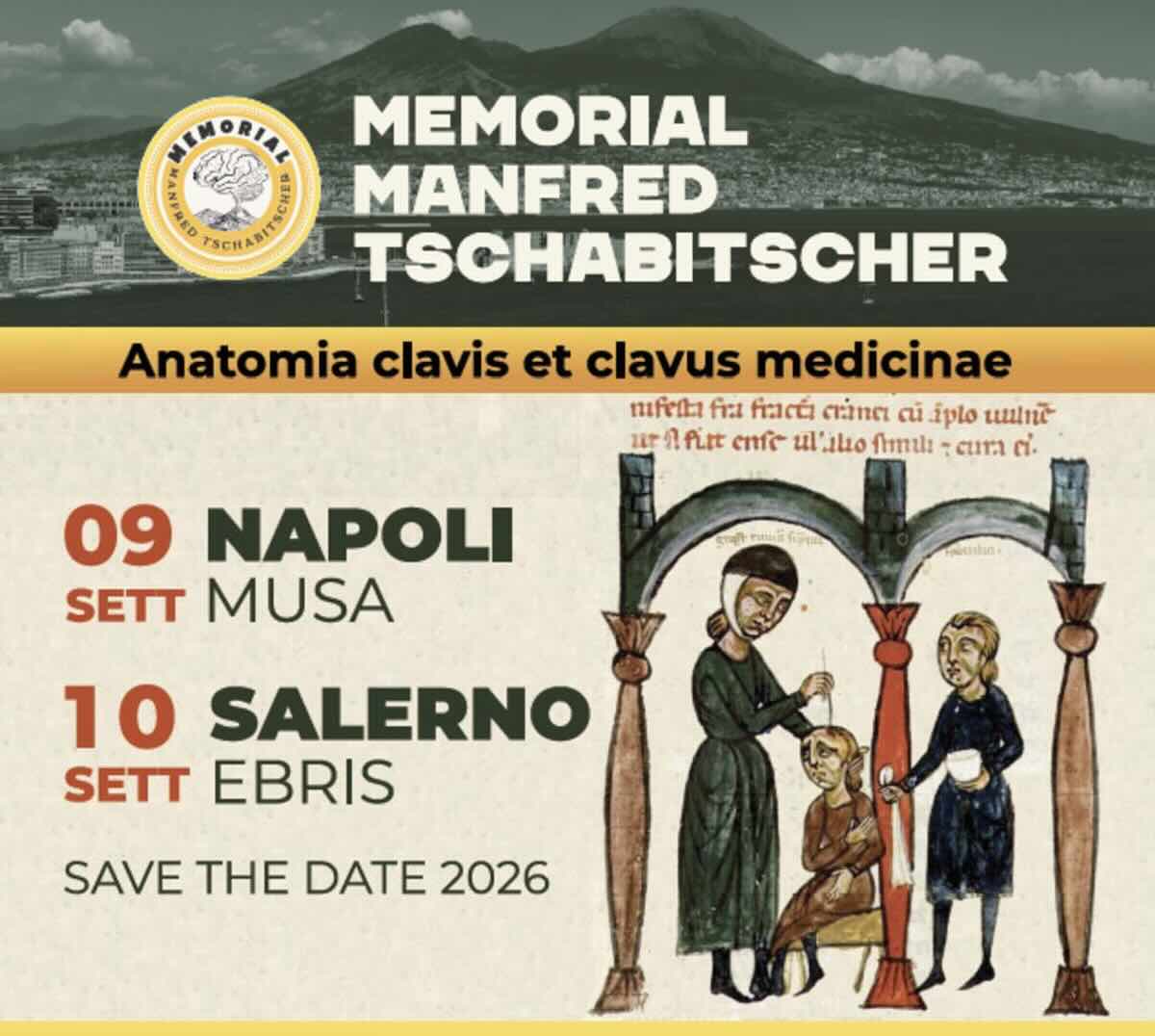 Napoli celebra il talento di Manfred Tschabitscher con un memorial dedicato all’anatomia del sistema nervoso