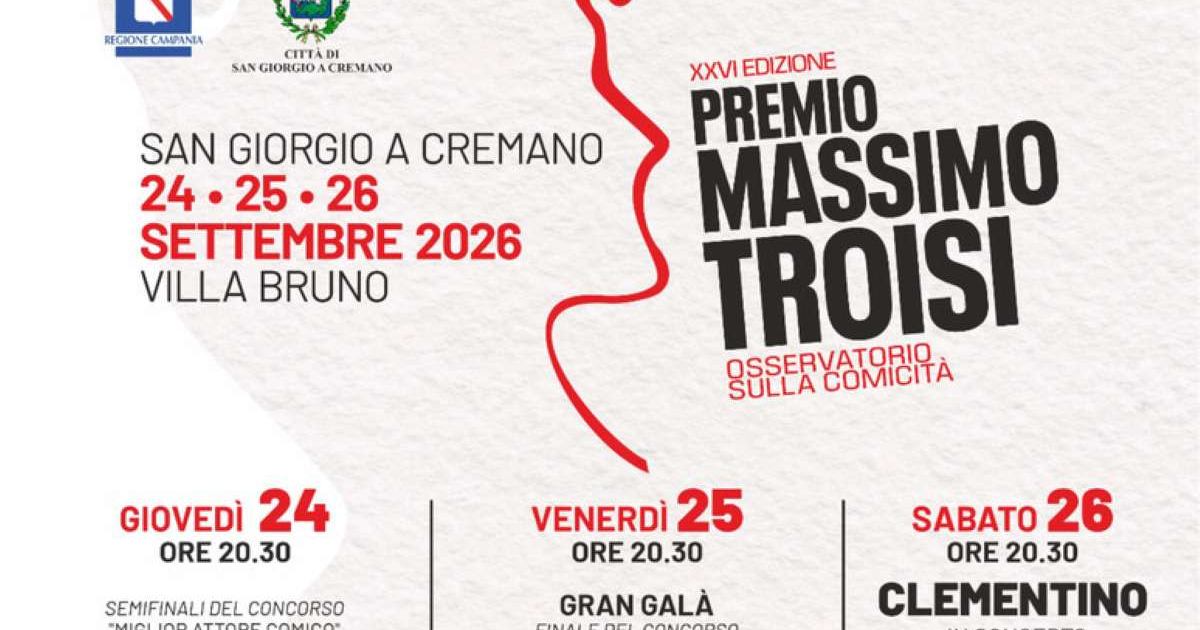 Villa Bruno ospita tre serate del Premio Massimo Troisi: premi, omaggi e nuove promesse della comicità