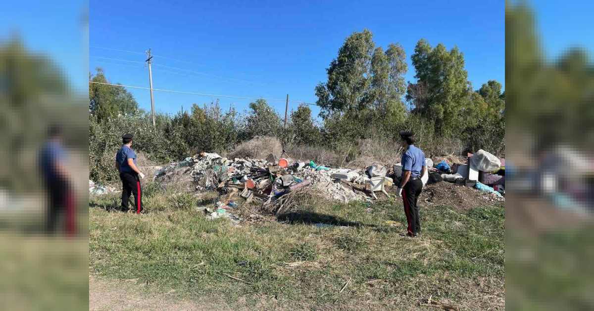 Casapulla e Grazzanise: discarica abusiva di Eternit e 150 mc di rifiuti pericolosi, cinque denunciati