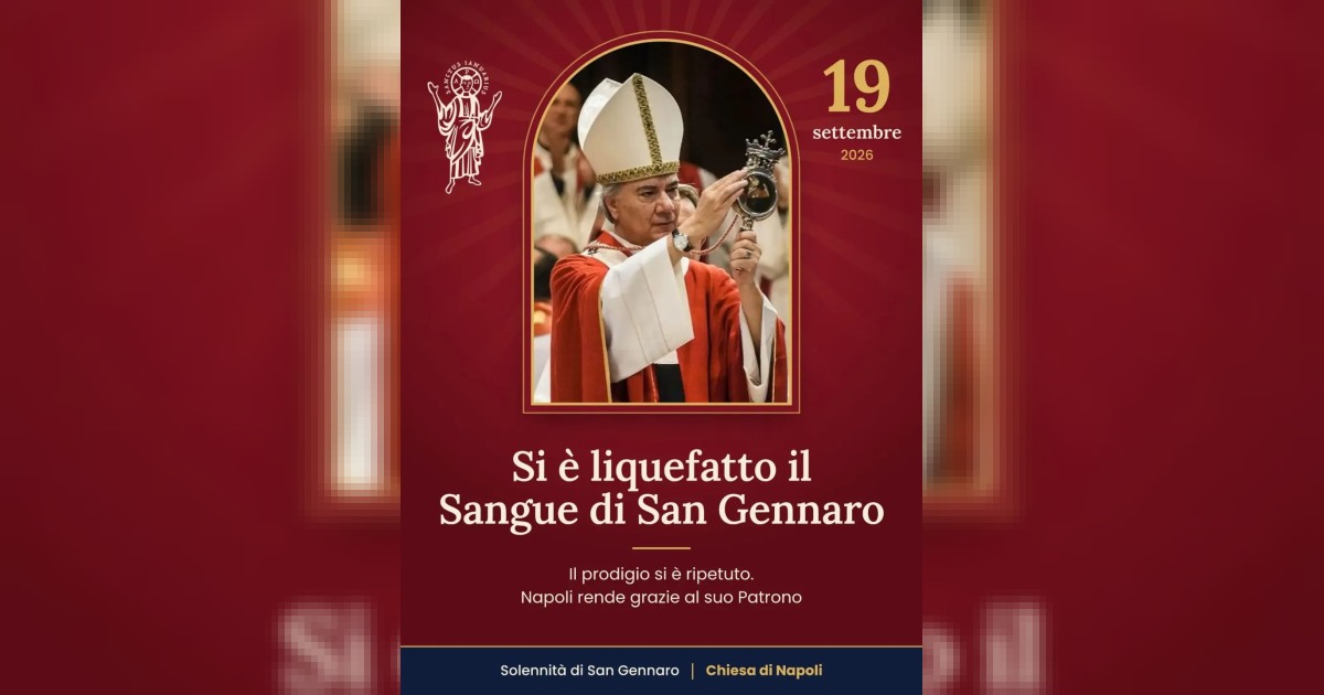Napoli: liquefazione del sangue di San Gennaro alle 10:04, la Chiesa rende grazie insieme a tutta la città