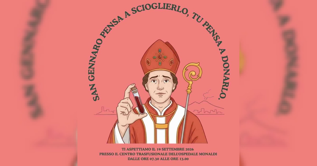 Napoli: San Gennaro ispira una giornata di donazioni al Monaldi per le scorte di sangue