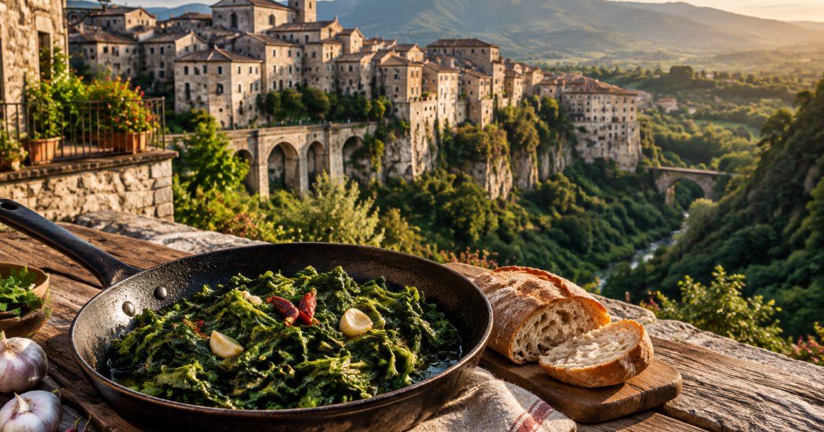 Sant’Agata de’ Goti: tra pietra antica e valloni, friarielli in padella raccontano il Sannio