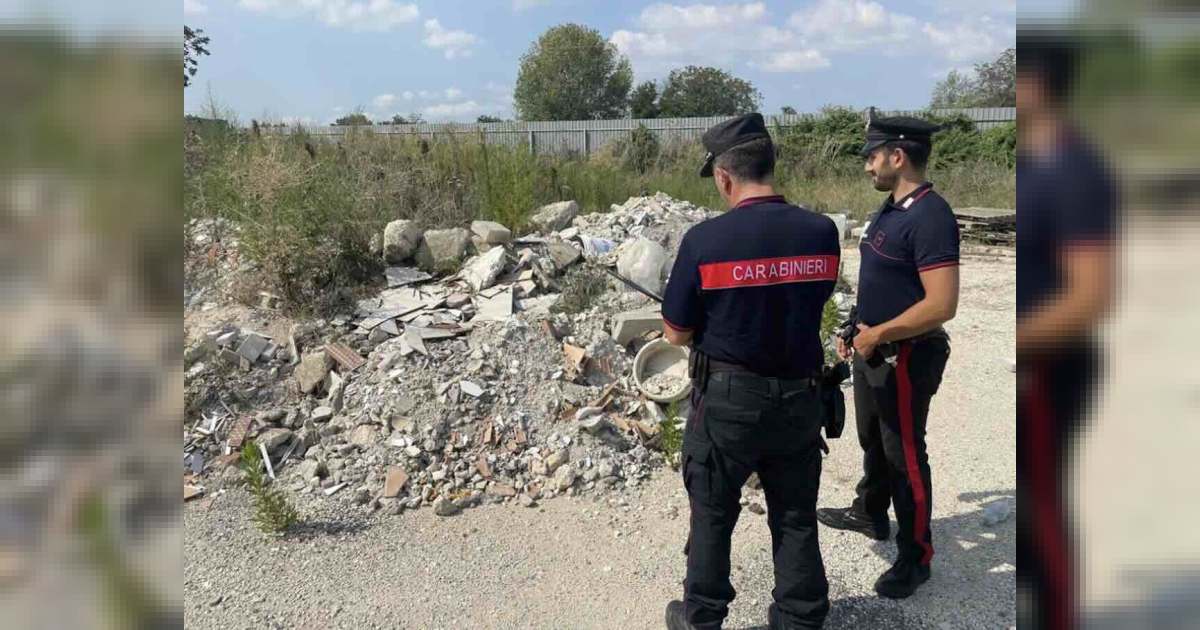 Terreno agricolo abusato a Succivo: carabinieri sequestrano 500 metri quadrati di rifiuti tossici e deferiscono imprenditore