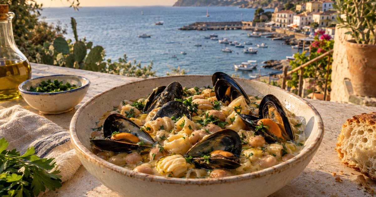 Acciaroli tra mare e orto: pasta e fagioli con le cozze racconta il Cilento in tavola