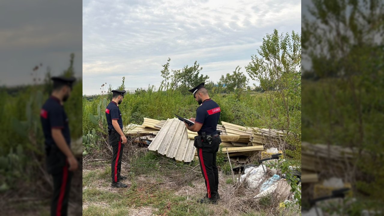 Gricignano di Aversa: discarica abusiva di 700 mq sequestrata; denunciato 76enne per rifiuti illegali