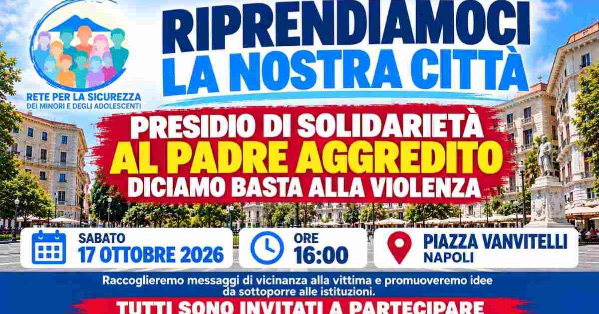 Napoli, Piazza Vanvitelli: sabato protesta contro la violenza con lo slogan “Riprendiamoci la nostra città”