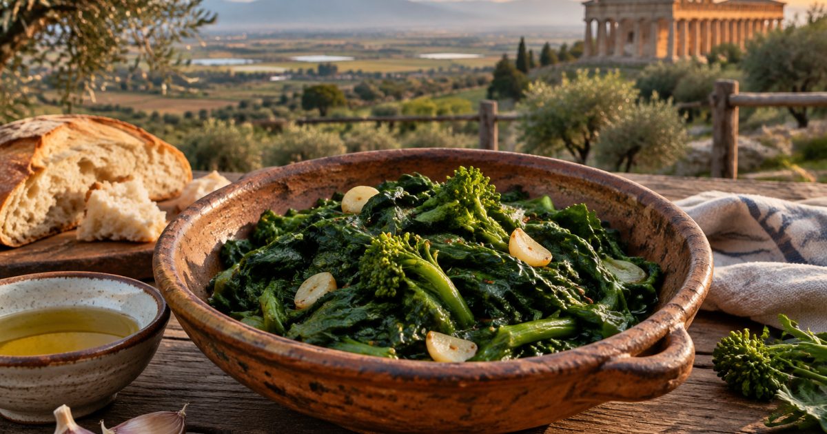 Paestum tra templi e campagna: friarielli in padella raccontano la Campania quotidiana