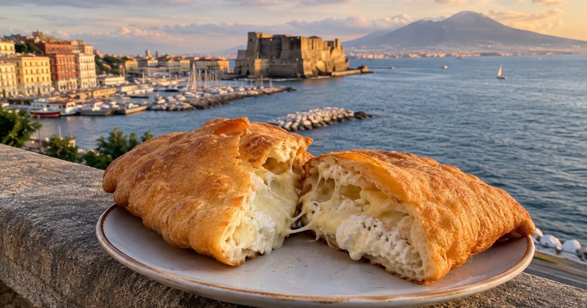 Lungomare di Napoli: la pizza fritta diventa icona di convivialità tra Castel dell’Ovo e Borgo Marinari